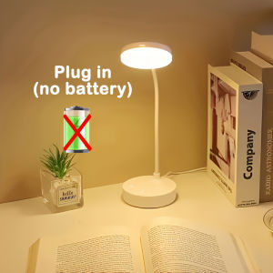 LED Portable Dimmable Table USB Powered Eye-Caring Warm White Light Perfect for Home Office Reading Study Protection LED Bedside