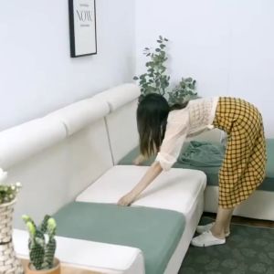 【READY STOCK】1/2/3/4 Seat Sofa Cover Elastic Sarung Kusyen Sofa Cushion Cover Waterproof Replacement Protector