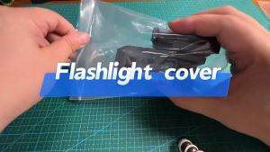 360 Degrees Quick Side Open Flashlight Cover Can Be Rotated Tactical Flashlight Bracket Plastic Steel Multi-Function Quick Pull Sleeve
