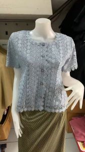เสื้อลูกไม้ผ่าหน้า แขนสั้น และ แขนยาว