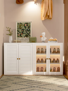 Wall Leaning Lockable Shoe Cabinet