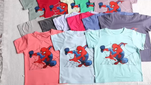 Combo bộ đò bé trai hình nhện siêu nhân dễ thương chất thun cotton mong mát cho bé 6-30kg.BDBT73