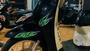 S2 Striping Variasi HONDA SCOOPY FI | Motif Api viral Limited Edition| Sticker Printing (NON TRANSPARAN) By MUEZZA STICKER