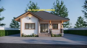 แบบบ้านจั่ว 1 ชั้น