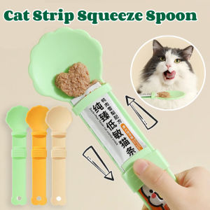 Pet Spoons Cat Feeder Treat Squeeze Feeders Cat Wet Food Snack Spoon
