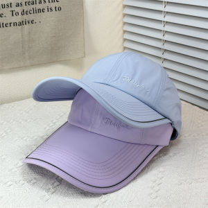 Lightweight Quick-Dry Summer Fishing Cap Mens Outdoor Sports Sun Protection Hat Wide Brim Baseball Cap Casual Style for Travel