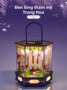 QIAOZHIJIANG | Bộ Đèn Lồng Phong Cách Cổ DIY Tự Lắp Ráp