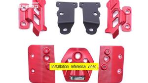 SEMSPEED Motorcycle Rear Grab Bars Passenger Seat Grab Rail Handle Bracket For Honda Girono+125 2021-2026
