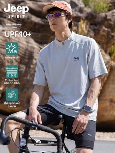 JEEP SPIRIT | Áo Thun Thể Thao Nam Tay Ngắn Vải Nhanh Khô