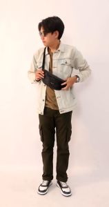 Tas Selempang Pria Anti Air Genzo 01 - Trendi & Praktis untuk Sehari-hari