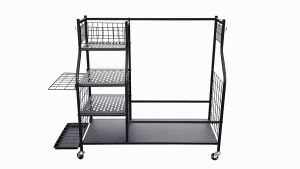 Golf Bag Holder Rack Shoes Bag Storage - Rak Untuk Tas Golf dan Sepatu