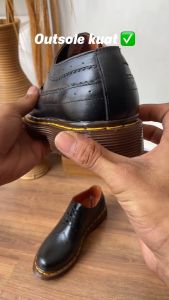 Sepatu Boots Pria Low Boot Wingtip Kulit Like Docmart 1061