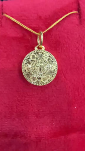 Poh Heng Jewellery 22K Prosperity Pendant in Yellow Gold [Price By Weight]