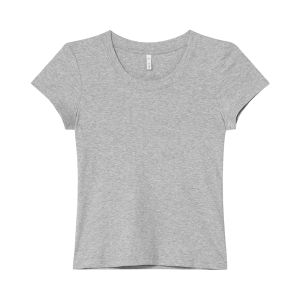 NIHAOKANONG | Áo Thun Slim Fit Cổ U Màu Đơn