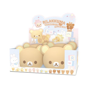 Funism | Genuine Rilakkuma Flocked Blind Box Figure Series Trendy Collectible Modle Toy Desktop Ornament Decoration Gift Customize
