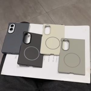szhaiyu | Ultra Thin Magnetic Phone Case for Samsung Galaxy Z Fold 8 Ultra 7 6 5 for Magsafe Skin Feel Shockproof Fold Hard PC Cover Funda