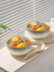 mornenjoy | Underglaze Colored Ceramic New Home Dinner Plate Luxurious