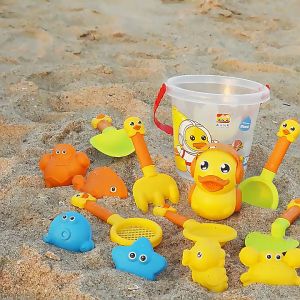 Aquyi® 18Pcs/Set Childrens Beach Toy Set Play Sand Tools Shovel and Bucket