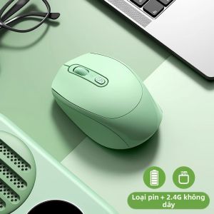 Phụ Kiện Máy Tính Không Dây Eurobird Macaron Style Wireless Mouse Office Quiet Rechargeable Compatible with Xiaomi Asus HP Lenovo Dell