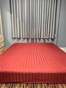 ผ้าปู ลายริ้วพื้น สีสวย 3.5ฟุต 5ฟุต 6ฟุต