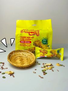 Thanh gạo lứt chà bông/rong biển mix hạt Mailey Túi 160g - Bánh gạo lứt ăn kiêng hỗ trợ giảm cân