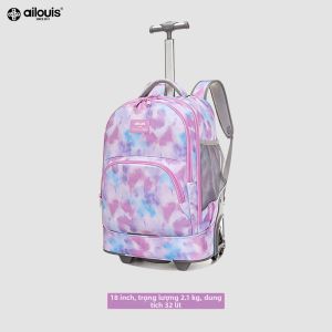 Ba Lô Kéo 3 Bánh Leo Cầu Thang Chống Mệt Cho Học Sinh