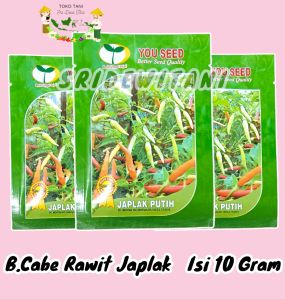 BIBIT CABE RAWIT JAPLAK PUTIH TAHAN VIRUS 10 GRAM YOU SEED