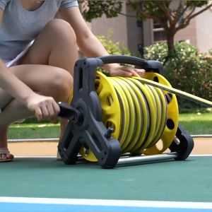 Water pipe storage car garden hose coil pipe rack stacking and finishing PVC stable triangle bracket