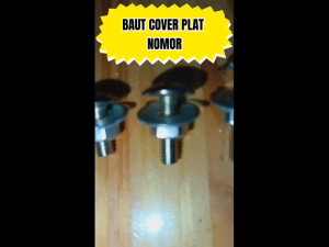HARGA 1 SET 4PCS BAUT COVER PLAT NOMOR MOTOR & MOBIL UNIVERSAL 1 Set 4 Pis BAUT DAN MUR