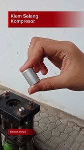 Selongsong klem pres selang kompresor  Klem selang kompressor klem pres kaleng selang kompresor 1/4-3/8 - Lazada