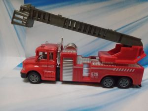 Mainan Dan Kokeksi diecast Truk pemadam Pullback