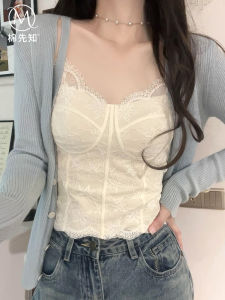 MIANXIANZHI | Ribbon Lace Bustier Top Sleeveless Summer Wear