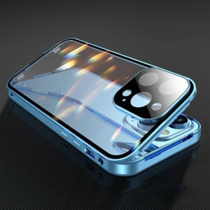 CHUBAN | Double Sided Buckle Glass Magnetic 360 Full Protection Case For iPhone 18 17 16 15 14 13 12 Mini 11 Pro Max 17E 16E Phone Covers