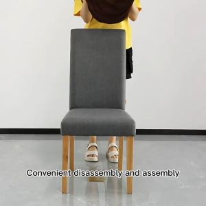 Magic Flexible Nice Plain Colorful Stretch Elastic Spandex Dining Chair Covers Banquet Elegant Universal Stool