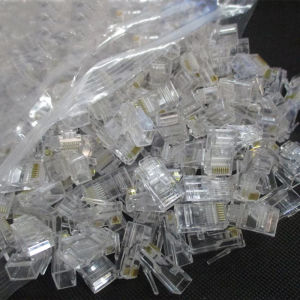 20/50/100pcs RJ-45 Ethernet Cables Module Plug Network Connector For UTP Cat6 Cat5e RJ45 Network Cable Crystal Heads 8P8C