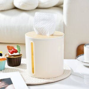 Creative round Toilet Paper Box Wall Mounted Side Drawn Tissue Box Living Room Bathroom Decorative Storage Organizer Box