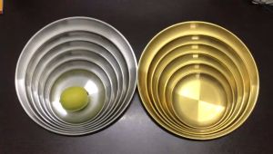 Piring Makan Sultan Gold / Silver European Style Stainless Steel