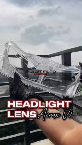 LEGITMOTO AEROX V1 HEADLIGHT LENS L-11244 CLEAR FLASHER LENS COVER FOR YAMAHA AEROX V1 MOTORCYCLE SPEEDMOTO
