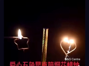 6pc Sparking Candle Firework Heart Love Star Shape Birthday Cake Deco Lilin Kek Hari Jadi bunga Api 烟花蜡烛直筒生日蜡烛蛋糕