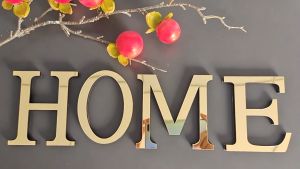 【Ready Stock】Brand New High Quality 26 Gold Letters DIY 3D Mirror Acrylic Wall Sticker Decals Home Decor Wall Art Mural Smooth Clean Flat