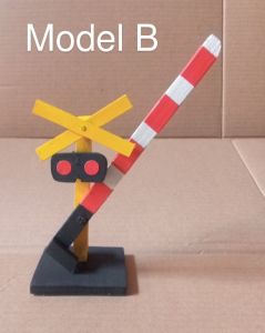 Palang pintu kereta api miniatur sepasang (2pcs)