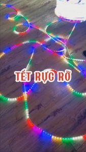 20M 50M 100M dây đèn led 2835 nháy đuổi bọc plastic chống nướcsiêu bền tặng kèm nguồn