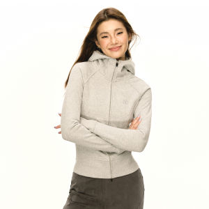 Ariseism | Áo Khoác Hoodie Phong Cách Retro Ôm Sát Có Mũ và Khóa Kéo cho Tập Luyện và Yoga