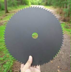 ใบมีดวงเดือนตัดหญ้า 10 นิ้ว 40ฟัน รุ่นเหล็กสปริง ใบมีดตัดหญ้า ใบเลื่อยตัดหญ้า ใส่กับเครื่องตัดหญ้าได้ทุกยี่ห้อ