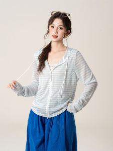 SHANGWEILUO | Sun Protection Hooded Blouse