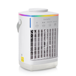 Household Air Conditioner LED Night Light Air Cooler Fan Portable Humidifier Desktop Mist Cooling Fan For Office Home Mini Fan