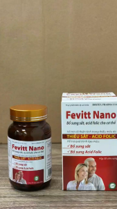 Viên uống Fevitt Nano HDPHARMA bổ máu bổ sung Sắt hữu cơ Acid Folic giúp hệ miễn dịch