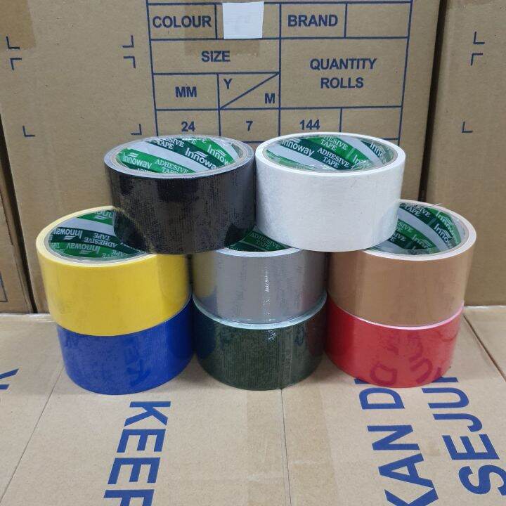 Cloth / Duct / Binding Tape 24mm / 36mm / 48mm / 72mm X 5Y | Lazada