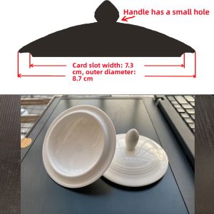 White Ceramic Cup Lid Universal round Office Meeting Room Hot Water Mug Lid Tea Cup Cover Durable Heat Resistant Lid