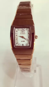 Đồng hồ RAD NỮ Chính hãng  Vỏ dây đá saphia nguyên khối . Màu vàng  Sang trọng . Hàng mới 100%